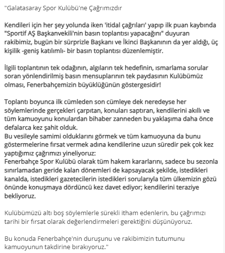 Fenerbahçe Çağrı