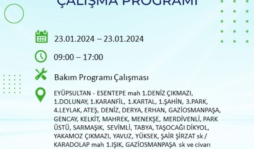 İstanbul 23 Ocak 20 Ocak 2024 Elektrik Kesintisi (Avrupa Yakası) (33)