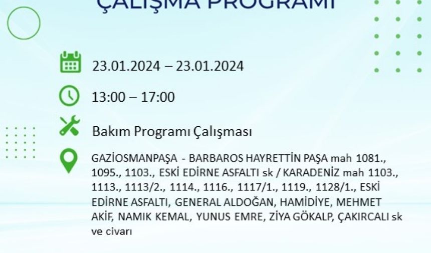 İstanbul 23 Ocak 20 Ocak 2024 Elektrik Kesintisi (Avrupa Yakası) (38)