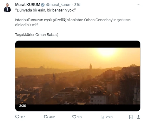 Orhan Gencebay'dan Murat Kurum'a şarkılı destek 