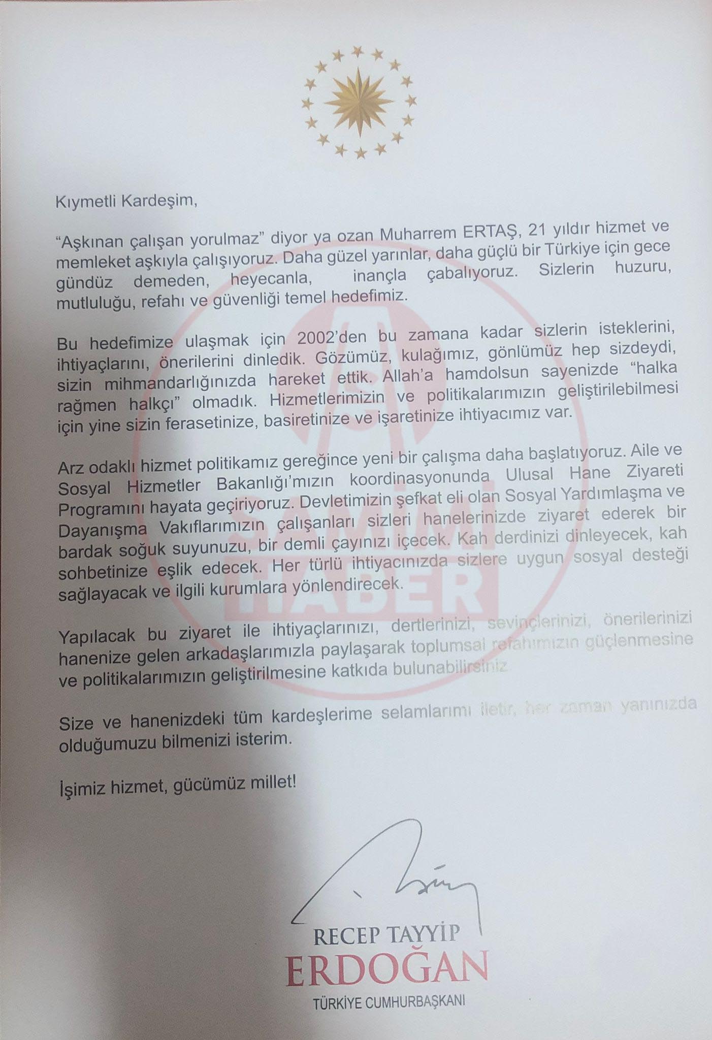 cumhurbaşkanı erdoğanın mektupları depodan çıktı