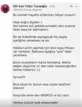 Patiswiss CEO'su Elif Aslı Yıldız Tunaoğluna tepki yağdı!