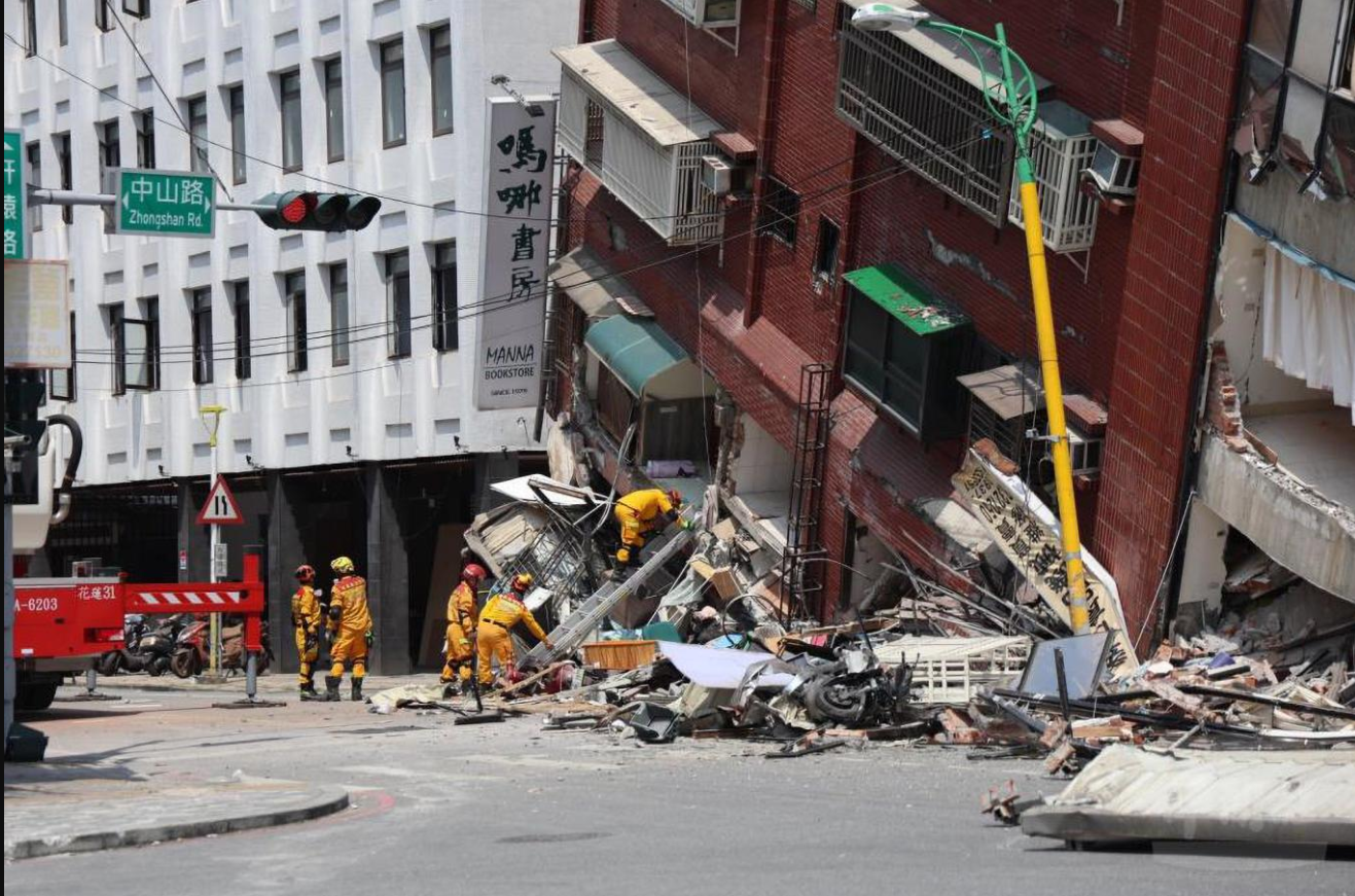 Tayvan'da Deprem Anı