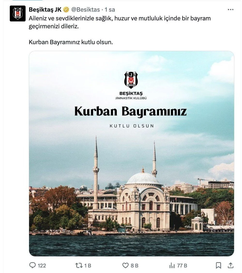 Beşiktaş Kurban Bayramı