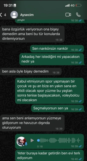 Deniz Akkaya Kızı Ile Mesajları