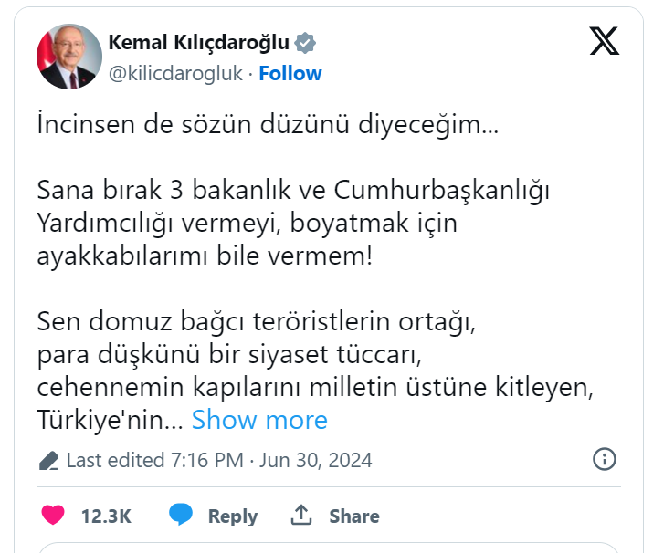 Kılıçdaroğlu’ndan Sinan Ogan’a şok sözler