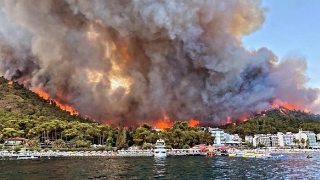 Marmaris’teki orman yangınına müdahale sürüyor