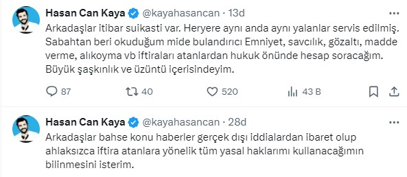 Hasan Can Kaya Paylaşım