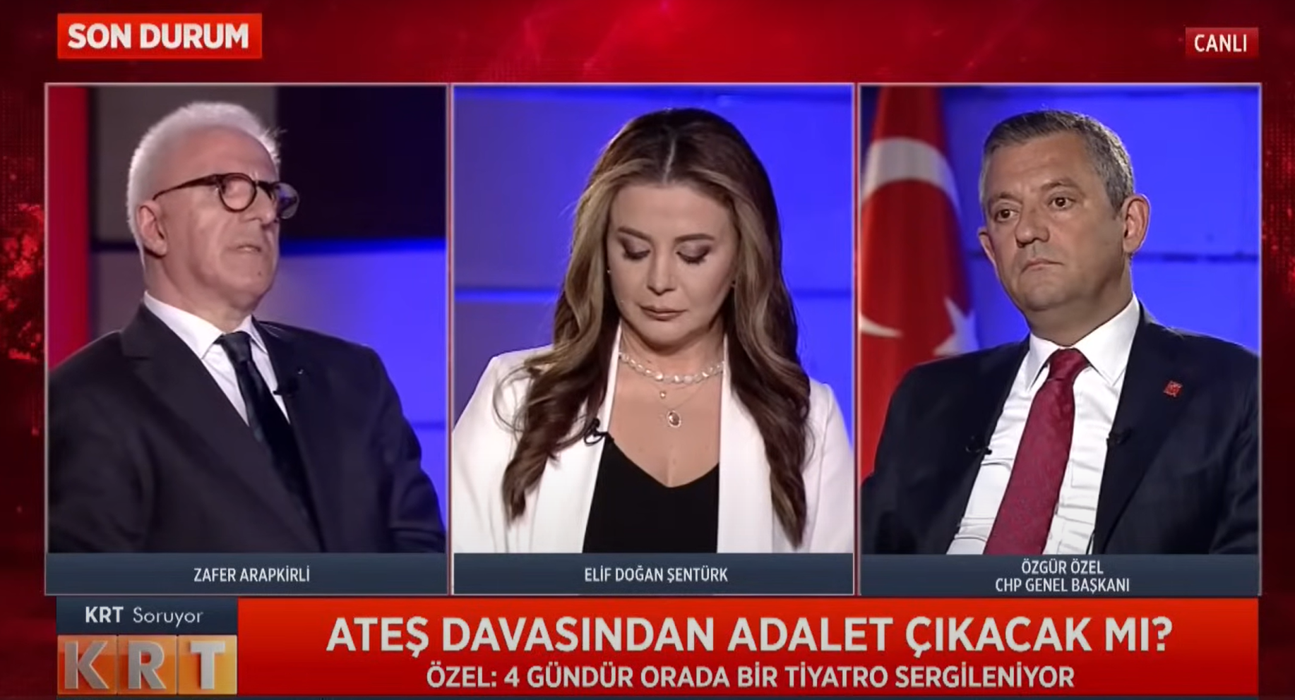 Özgür Özel Krt Tvye Konuk Oldu