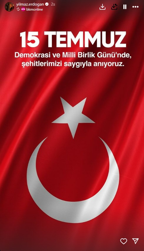 Yılmaz Erdoğan 15 Temmuz