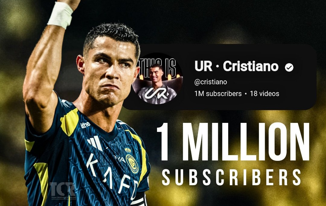 Ronaldo Youtube Kanalı 1 Günde 15 Milyon Aboneye Ulaştı