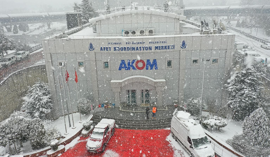 Istanbul Akom Kar Uyarısı