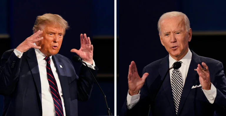 A P Presidential Debate Trump Biden 100820 768X395