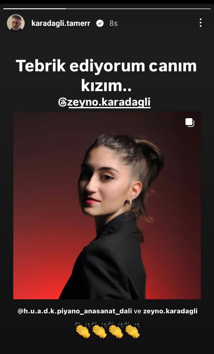 Tamer Karadağlı Kızı Tebrik